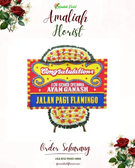 Sewa Papan Bunga Telang